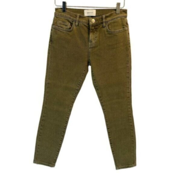 NWT Current/Elloitt | The Stiletto Covert Green Skinny Jeans Size 26 - Picture 2 of 10